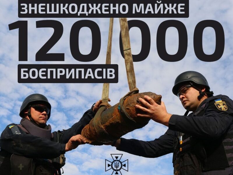 З початку року українські сапери знешкодили близько 120 тисяч боєприпасів, – ДСНС