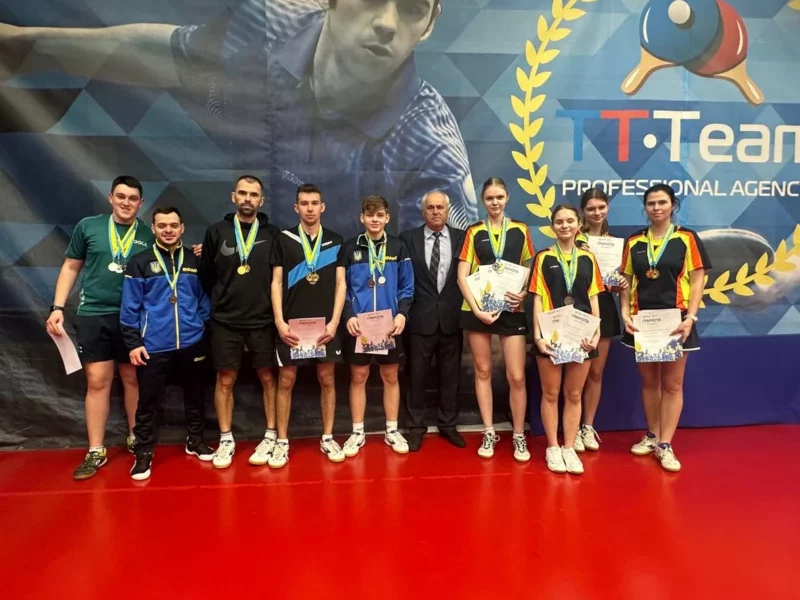 Визначились чемпіони та призери чемпіонату Полтавщини з настільного тенісу