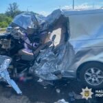 П’ять авто зіткнулися на трасі під Полтавою: двоє водіїв госпіталізовані