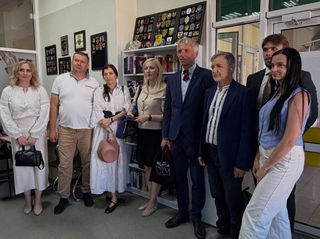 Литовська делегація у Ветеранському центрі Полтави
