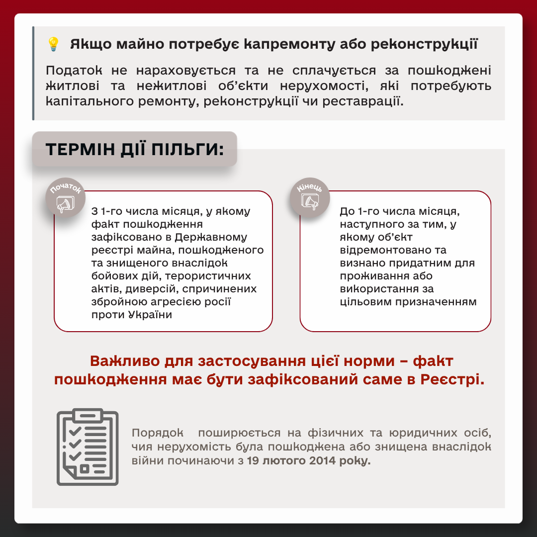 Інформація про пільги