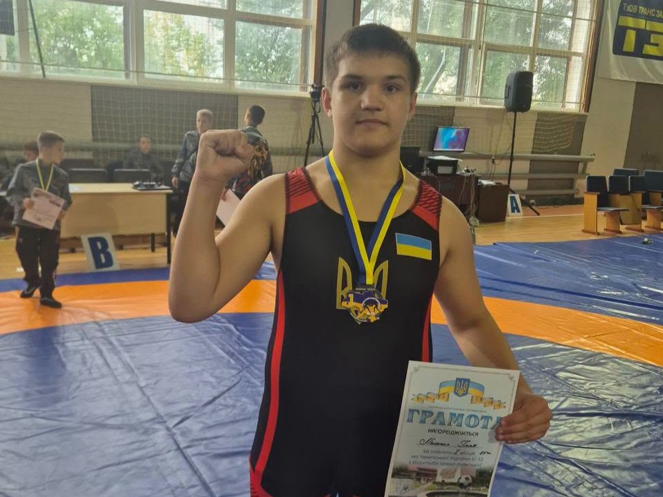 Ілля Мельник здобув золото чемпіонату України U-13 з греко-римської боротьби