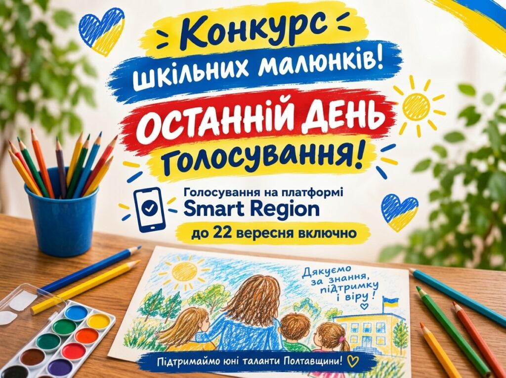Останній день голосування в конкурсі шкільних малюнків від Олександра Біленького: як підтримати юні таланти Полтавщини