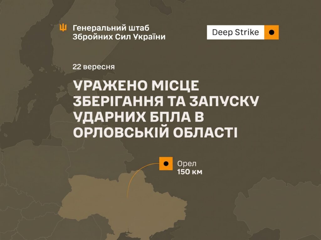 Сили оборони знищили склади БпЛА та пошкодили пускові установки в Орловській області