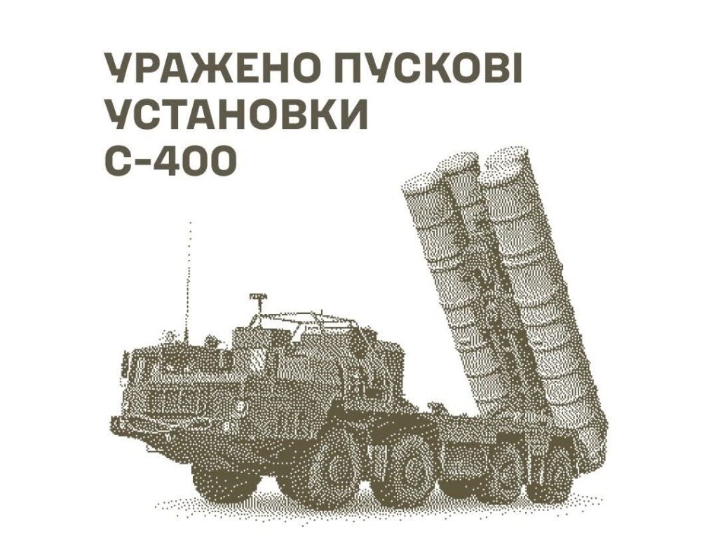 Сили оборони уразили пускові установки С-400 у Брянській області, склад БпЛА та позиції окупантів