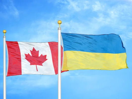 прапор Канади та України