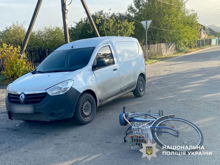 На Полтавщині в ДТП постраждала 65-річна велосипедистка: її доправили до лікарні