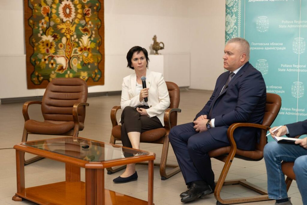 Дяківнич з представницею країни-партнера Литви