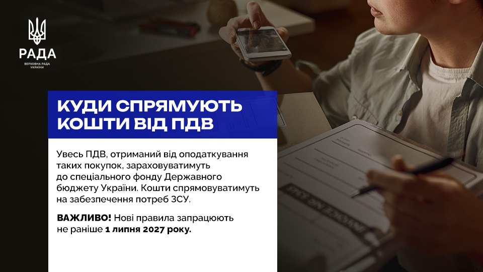 куди спрямують кошти від ПДВ