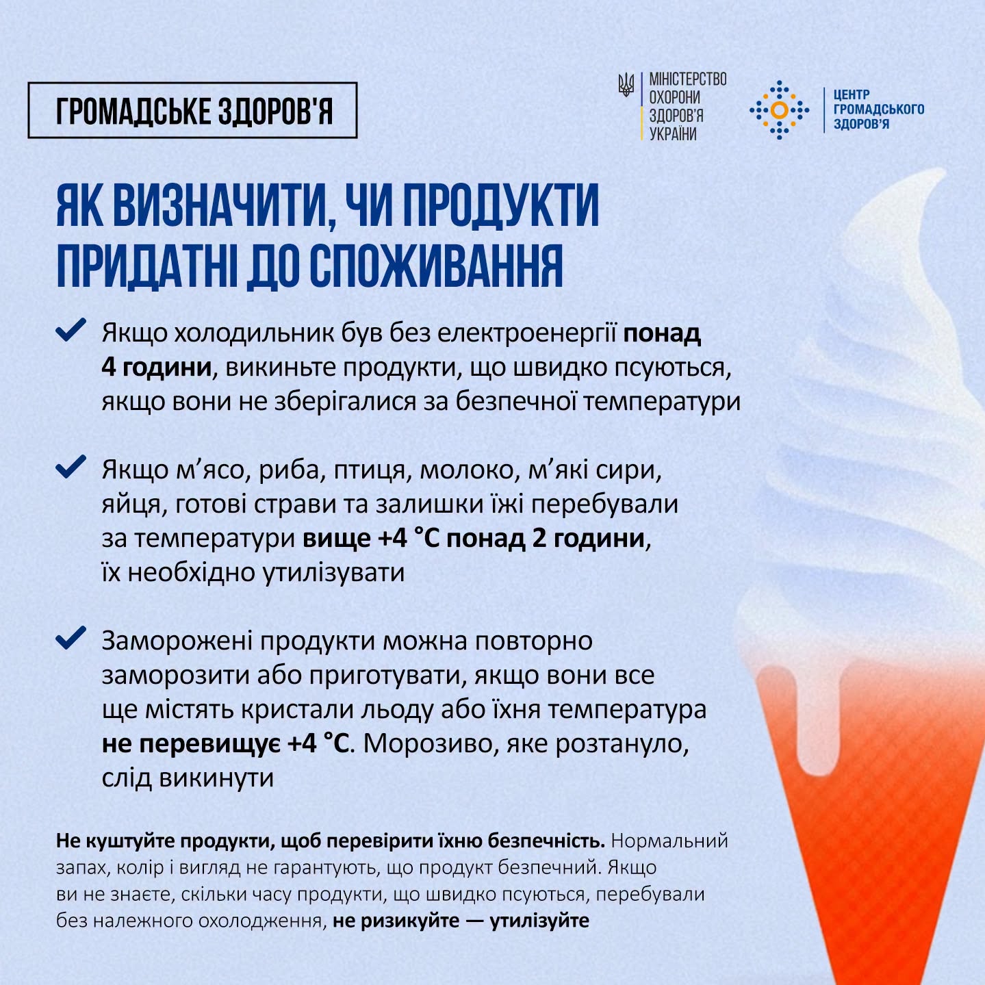 як визначити, чи продукти придатні до споживання