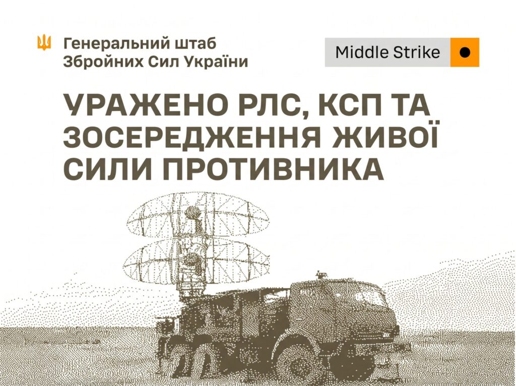 Уражено РЛС, пункти управління та скупчення військ, – Генштаб