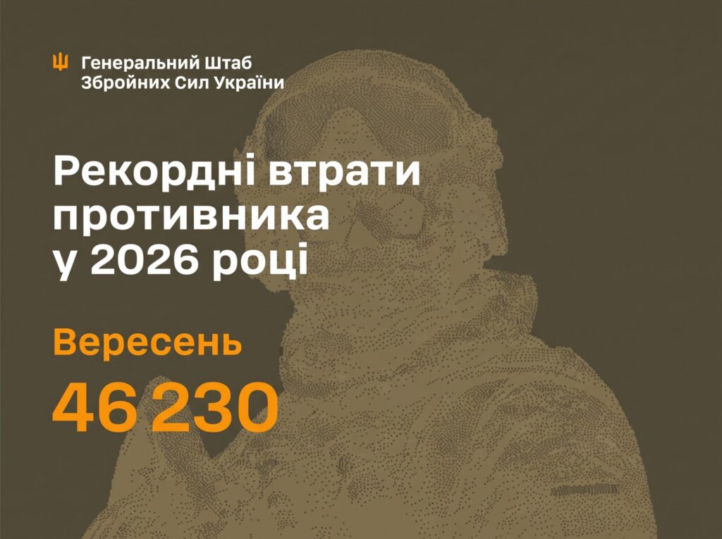 Рекордні втрати ворога: Генштаб назвав кількість ліквідованих окупантів за вересень