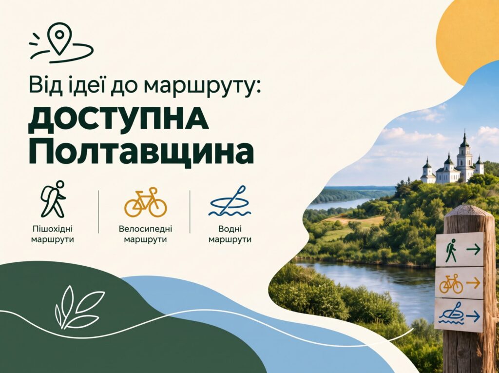 «Від ідеї до маршруту: доступна Полтавщина»: стартує новий обласний проєкт для студентів