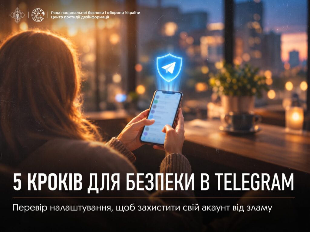 5 кроків для безпеки в Telegram