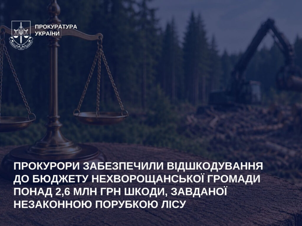 Понад 2,6 млн грн за 49 зрубаних дерев: на Полтавщині стягнули збитки за вирубку в заказнику