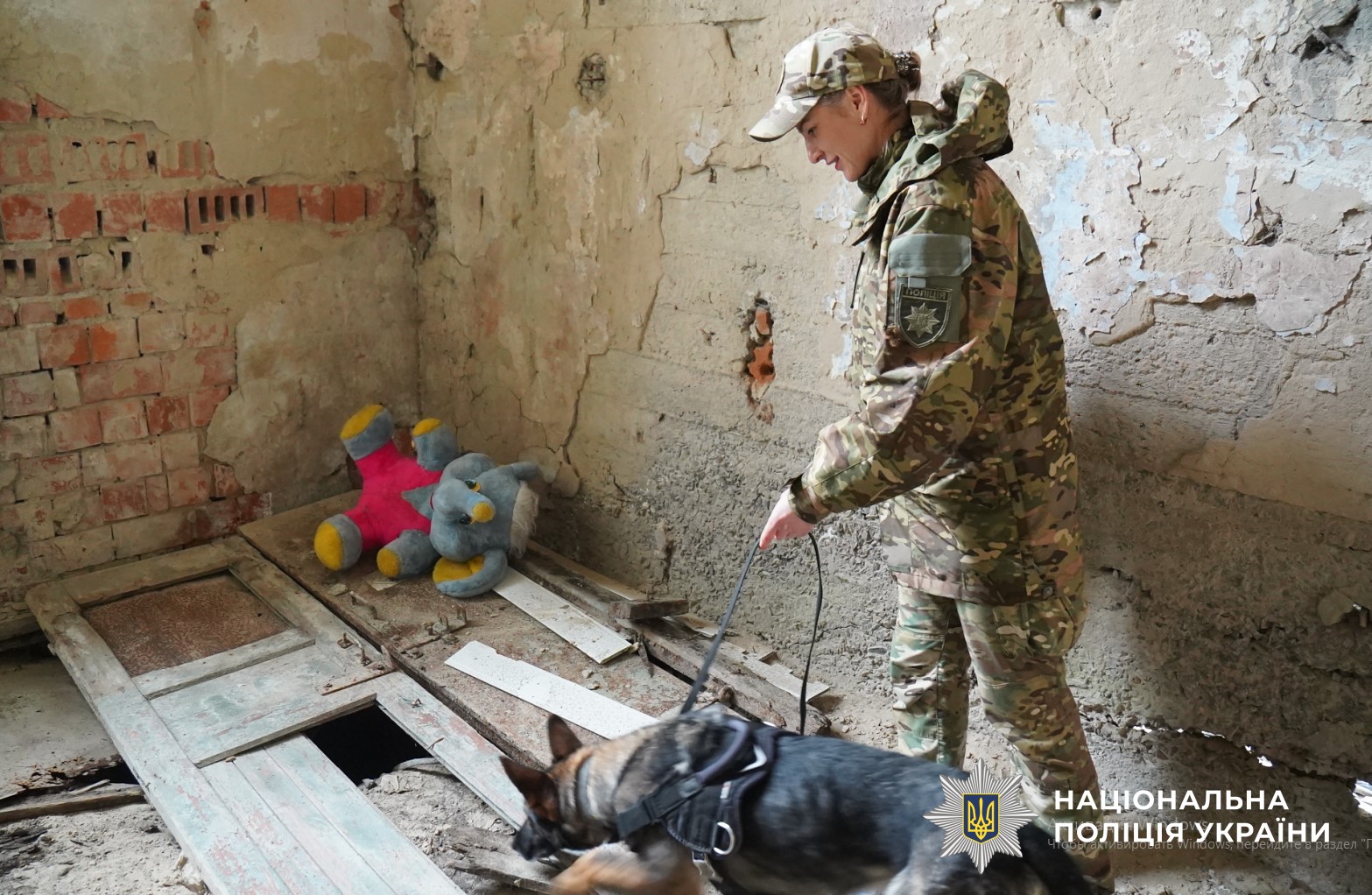 кінологиня разом із собакою