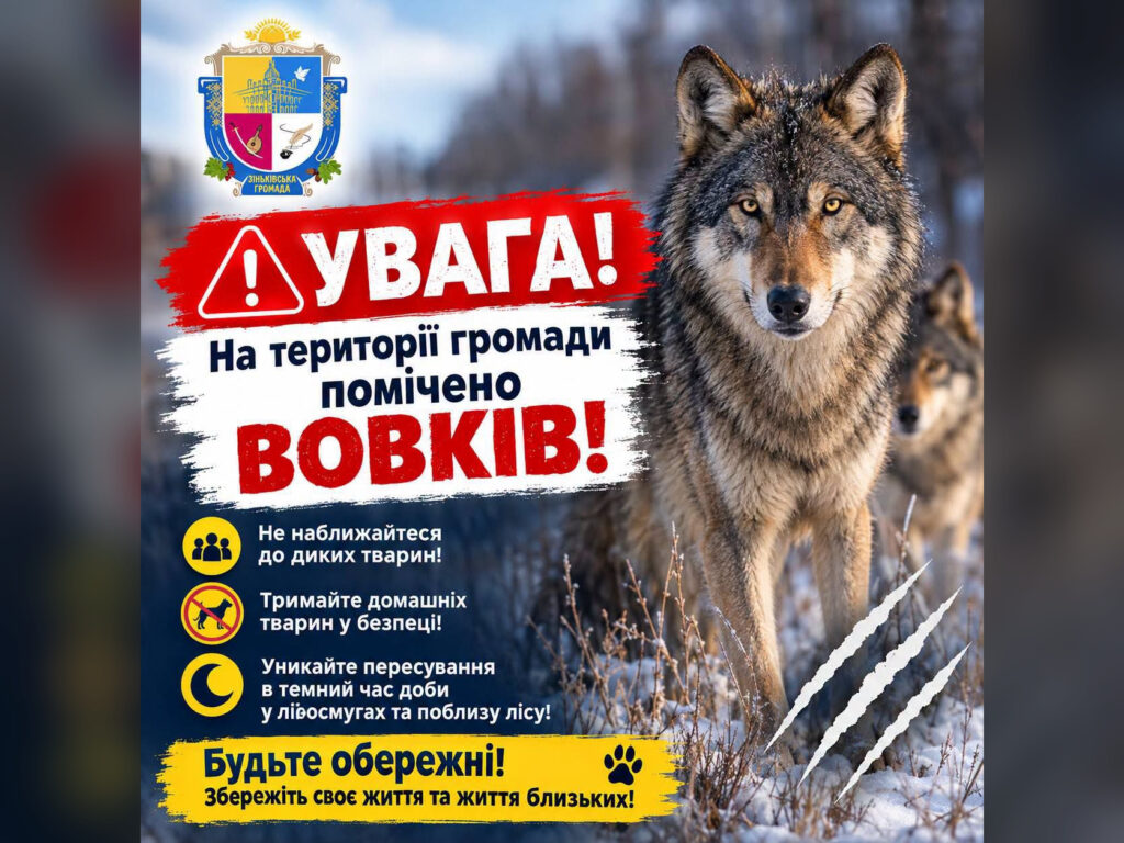 У лісах Зіньківщини помітили сліди вовків: жителів закликають бути обережними